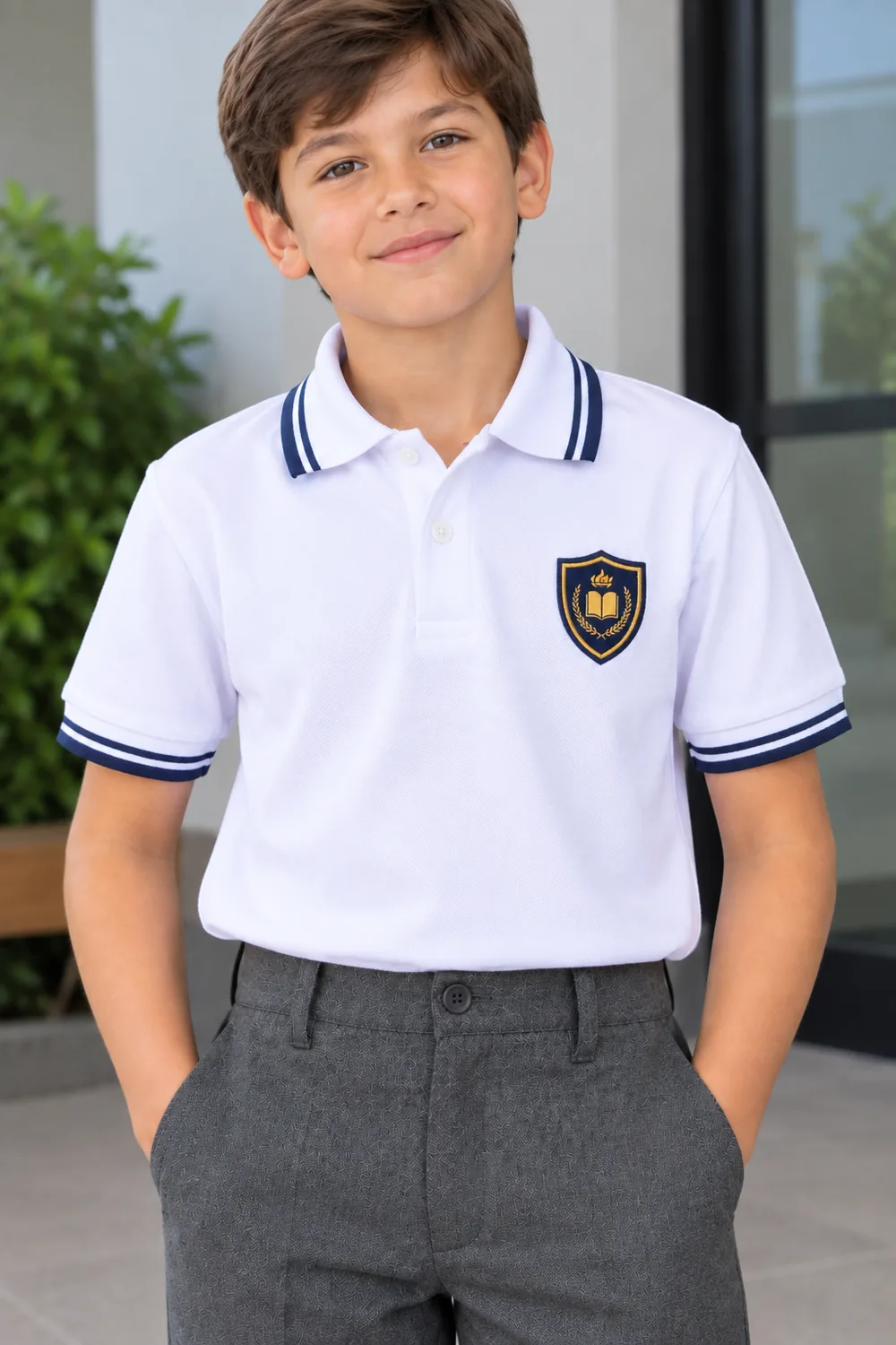 Polos institucionales — línea Escolar