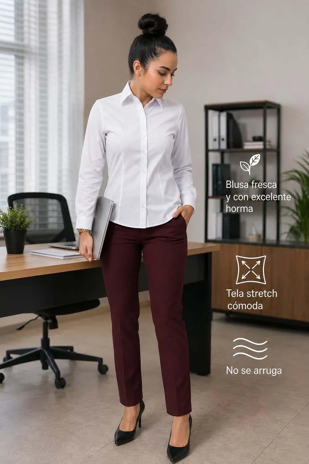 Uniformes de la línea Administrativa de Isamoda